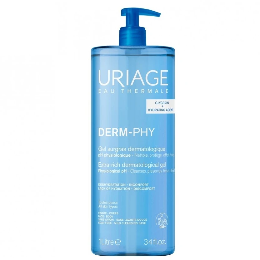 Uriage Derm-Phy dermatologinis valomasis gelis 1000 ml