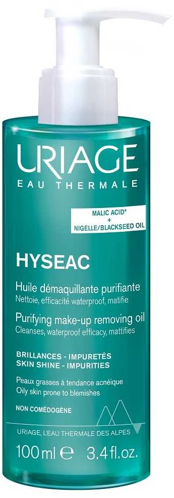 Uriage Hyséac Purifying Oil valomasis aliejus riebiai ir dėmėtai veido odai, 100 ml