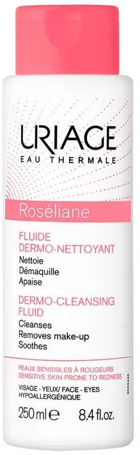 "Uriage Roséliane Dermo Cleansing Fluid" valomasis fluidas sausai, į raudonį linkusiai odai 250ml