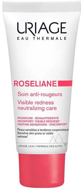 Uriage Roséliane Anti Redness Kreminis eido kremas raustančiai odai, 40 ml