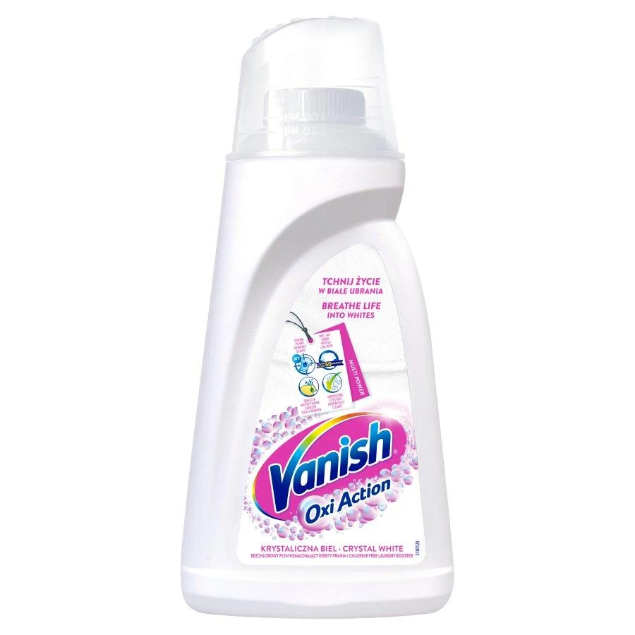 Gelis dėmėms šalinti VANISH Oxi Action Baltas, 1 l