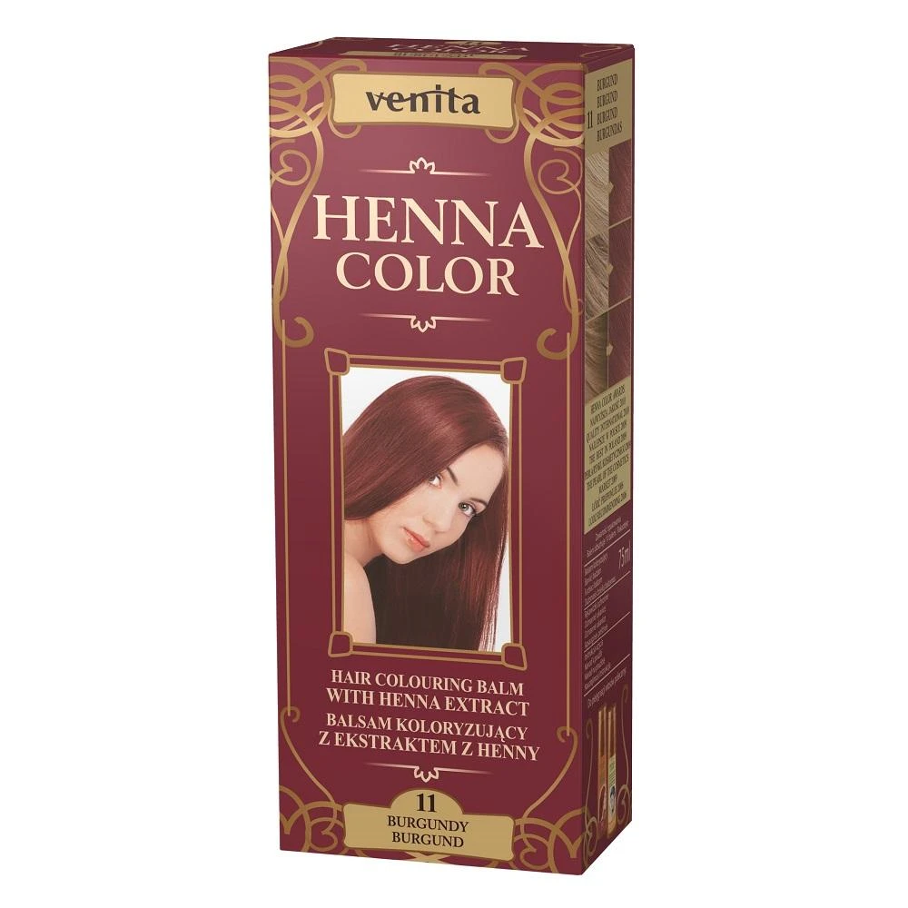 Venita Henna Color - Žolelių balzamai 11 Burgundy, 75 ml