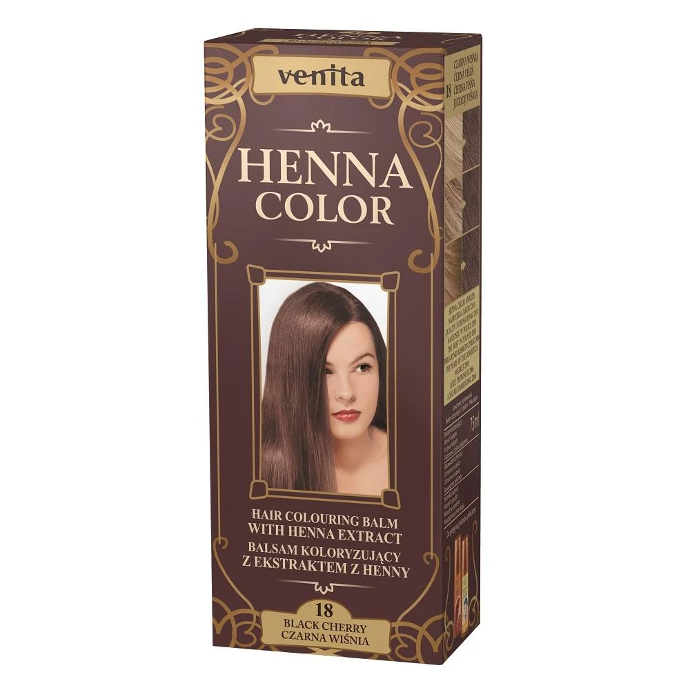 Venita Henna Color - Žolelių balzamai 18 Juoda Cherry, 75 ml