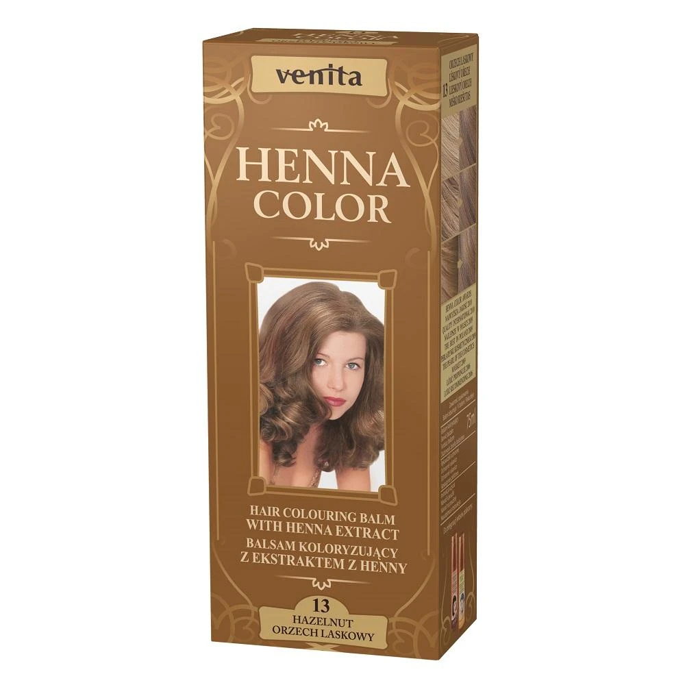 Venita Henna Color - Žolelių balzamai 13 Lazdyno riešutai, 75 ml