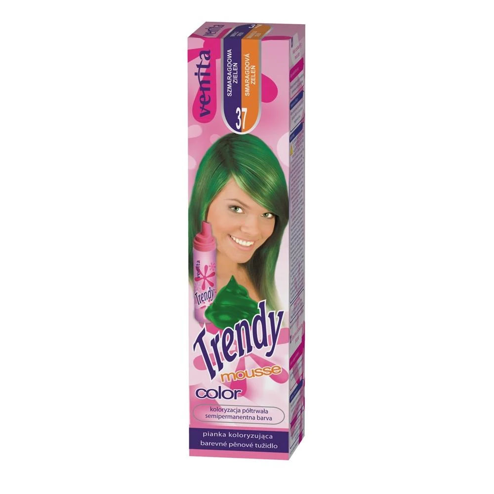 Venita Trendy Color Mousse 37 Emerald Žalias, 75 ml