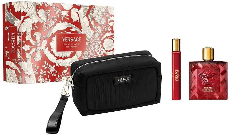 Versace Eros Flame EDP Purškiklis 100ml Set 3 Pieces