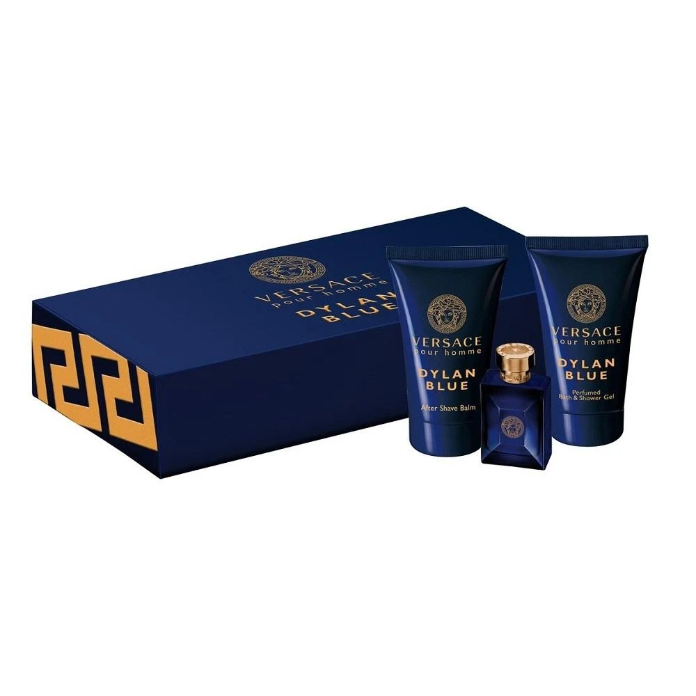 Kvepalai vyrams Versace Pour Homme Dylan Blue EDT 5ml + 25ml dušo želė + 25ml balzamas po skutimosi