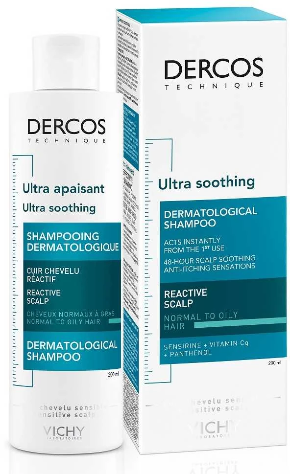 L'Oreal "Vichy Dercos Ultra Smoothing Šampūnas" glotninantis šampūnas 200ml
