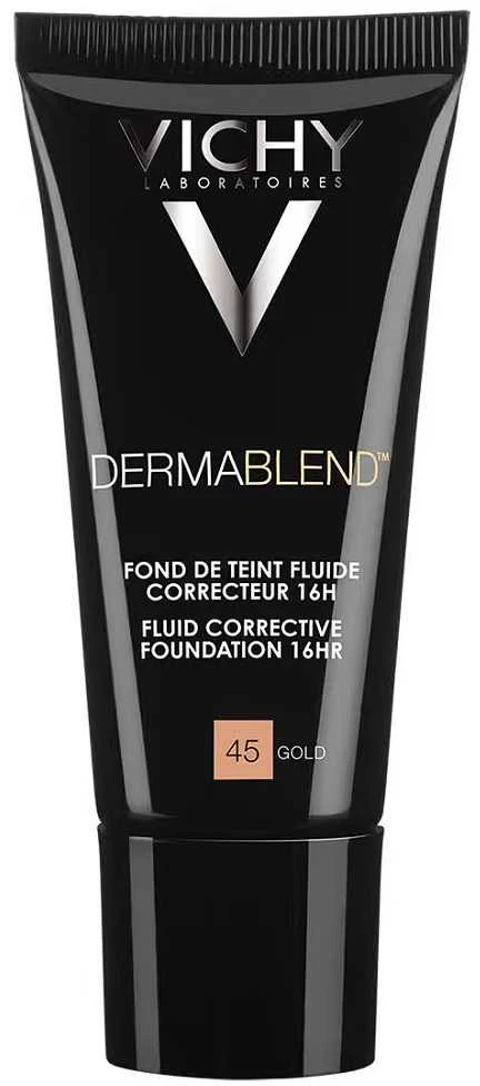 "Vichy Dermablend Corrective Foundation 16h 45 Gold" Pudra 30ml