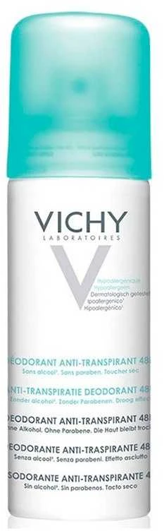 Vichy purškiamas dezodorantas 125ml su žydru dangteliu