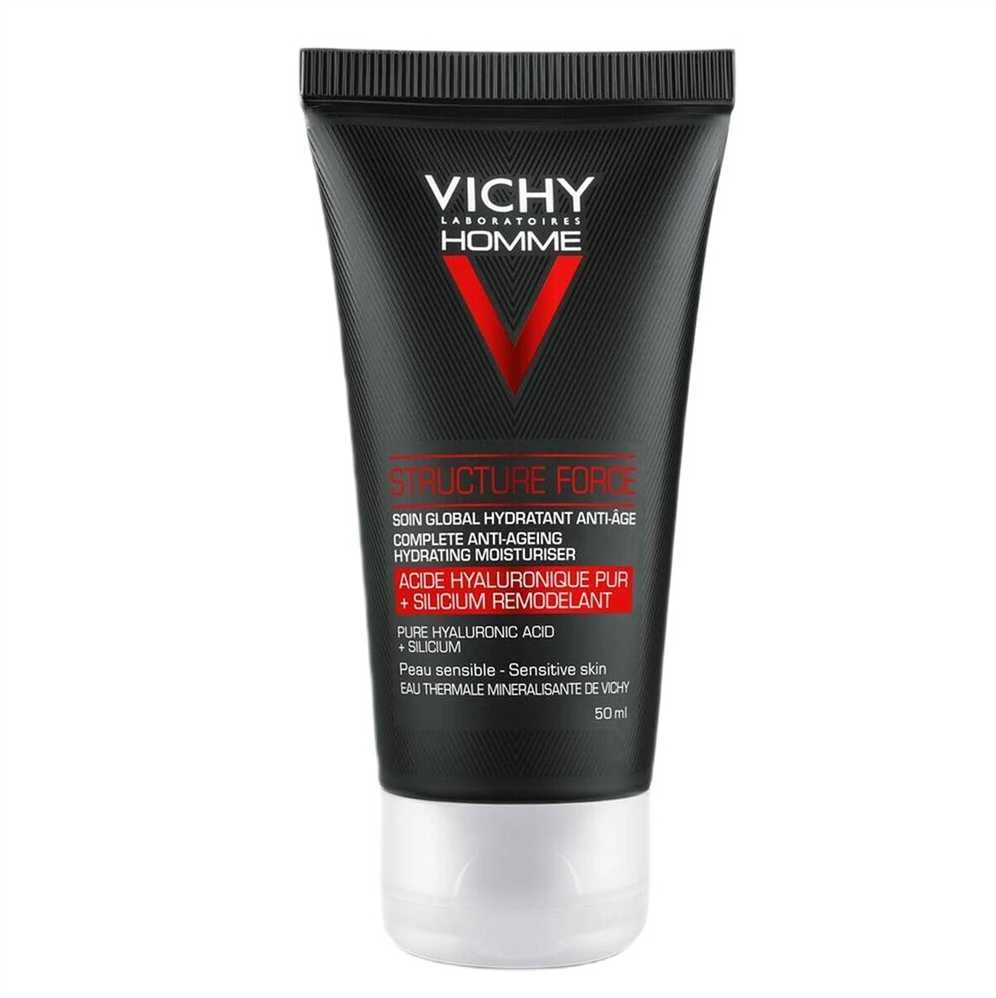 Veido kremas vyrams Vichy Homme Structure Force Anti-Aging Hydrating Sensitive Skin 50ml