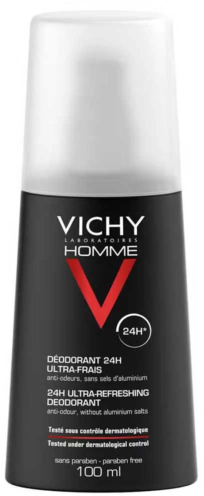 Vichy Homme Dezodorantas Ultra Frais 24 Hour gaivinantis antiperspirantas vyrams, 100 ml