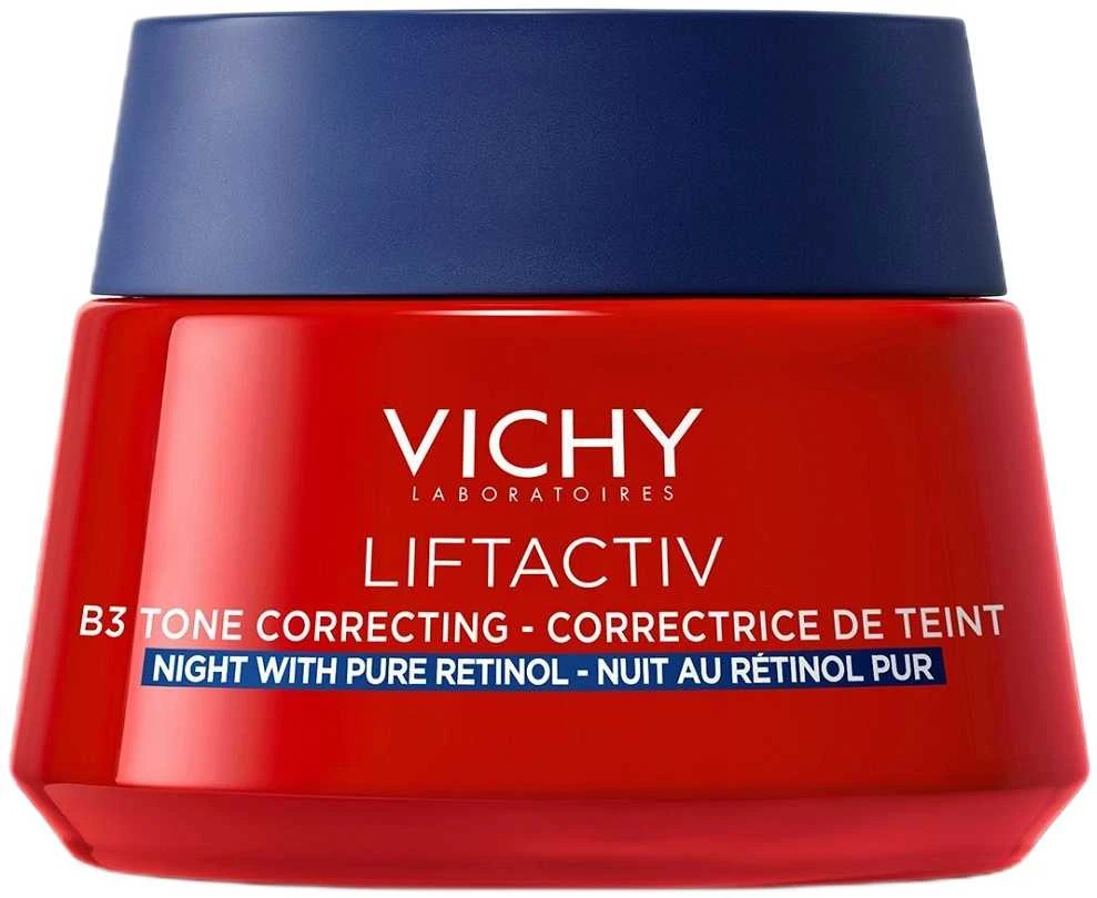 Vichy Liftactiv B3 Anti-Dark Spots Night Kreminis naktinis veido kremas nuo raušlių, 50 ml