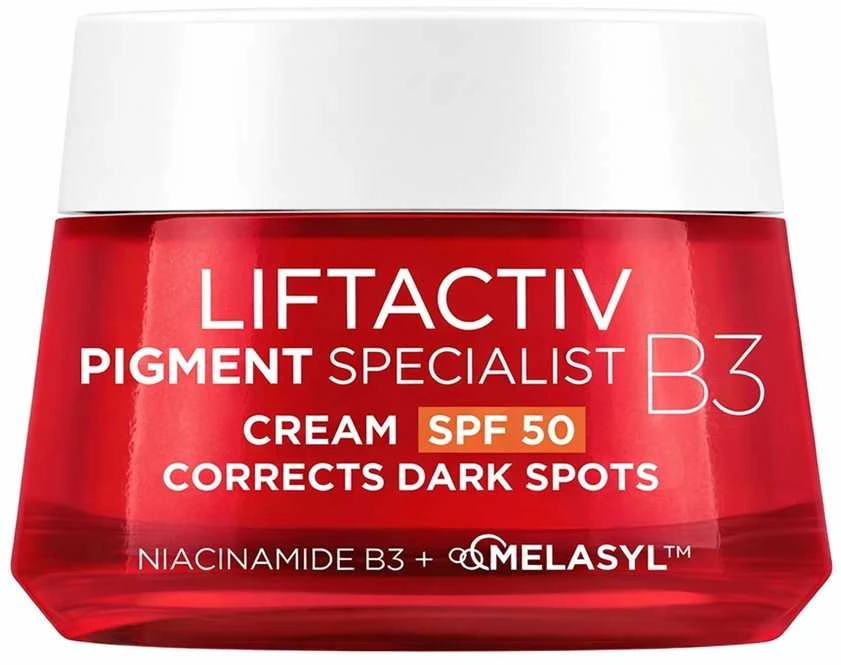 Vichy Liftactiv B3 Anti-Blemish Kreminis Spf50 intensyvaus poveikio kremas nuo raukšlių pigmentinių dėmių korekcijai 50ml