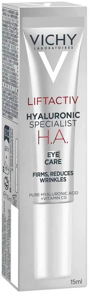 Vichy Liftactiv Supreme Paakių kremas stangrinamasis paakių kremas nuo raukšlių, 15 ml