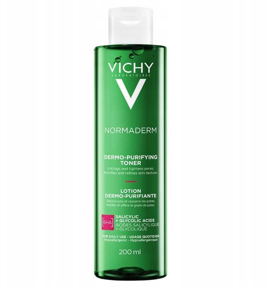 Vichy Normaderm Purifying Pore-Tightening Lotion losjonas probleminei odai, 200 ml