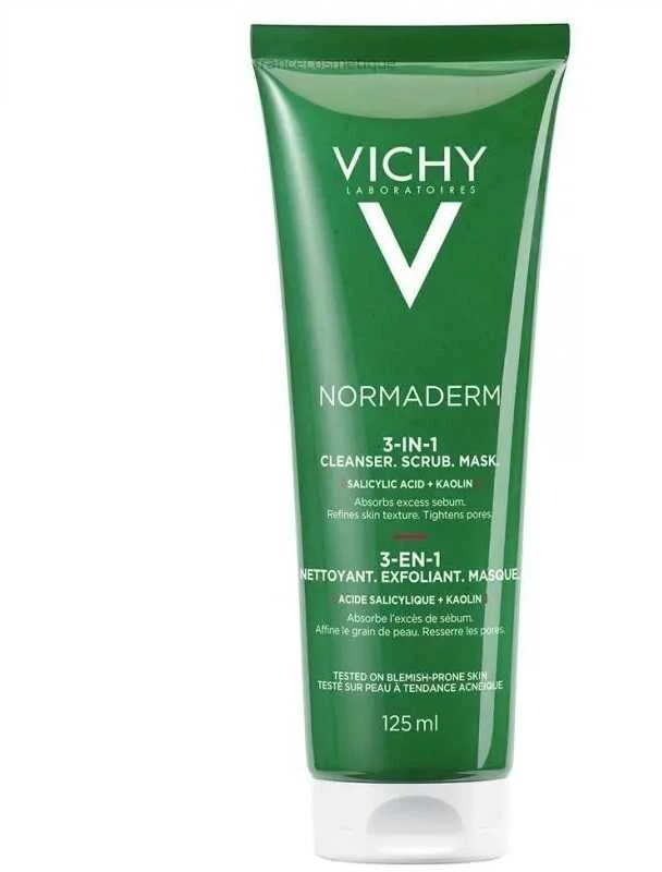 "Vichy Normadem 3 in 1" valiklis 125ml