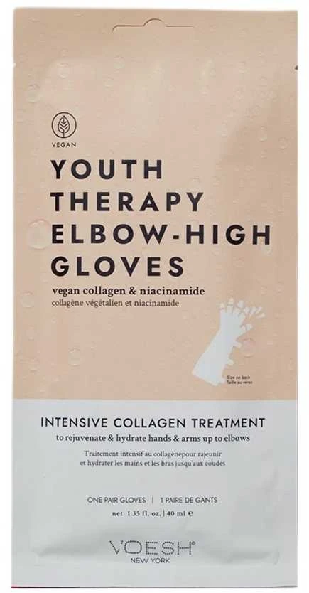 Bielenda VOESH_Youth Therapy Elbow High Gloves - rankų procedūra su kolageno pirštinėmis iki alkūnių, 40 ml