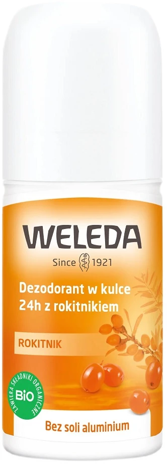 Weleda Sea Buckthorn 24h Roll-On Dezodorantas moterims, 50 ml