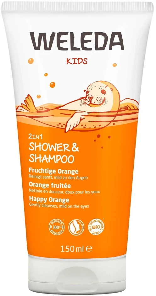 Weleda Cos šampūnas ir kūno prausiklis vaikams Naranja Frutal 150ml
