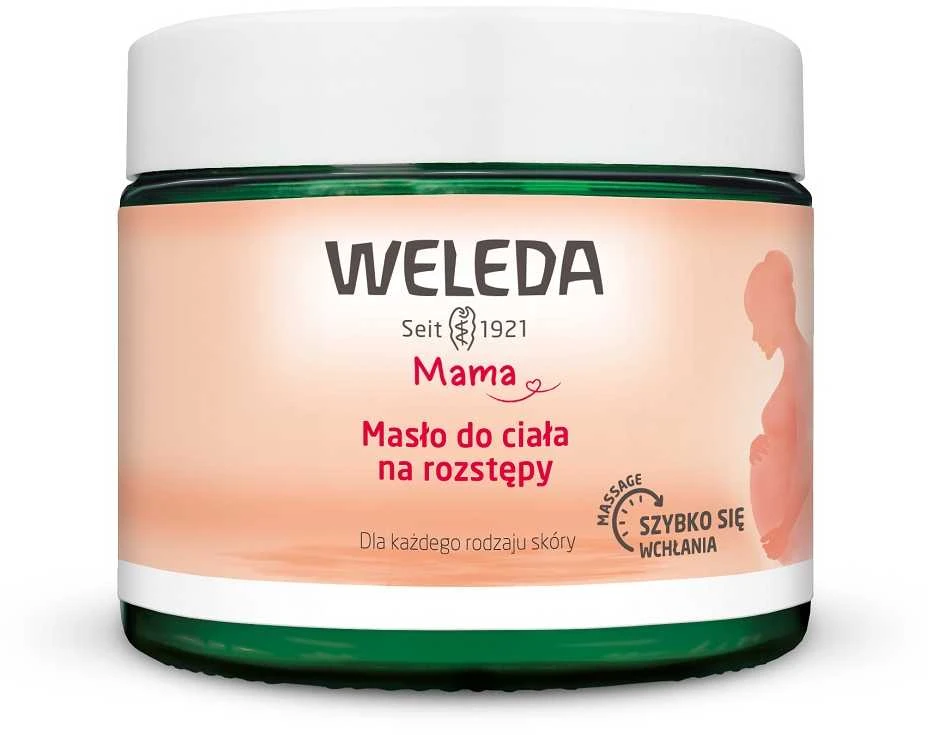 Weleda Mother Stretch Mark kūno sviestas nuo celiulito ir strijų moterims, 150 ml