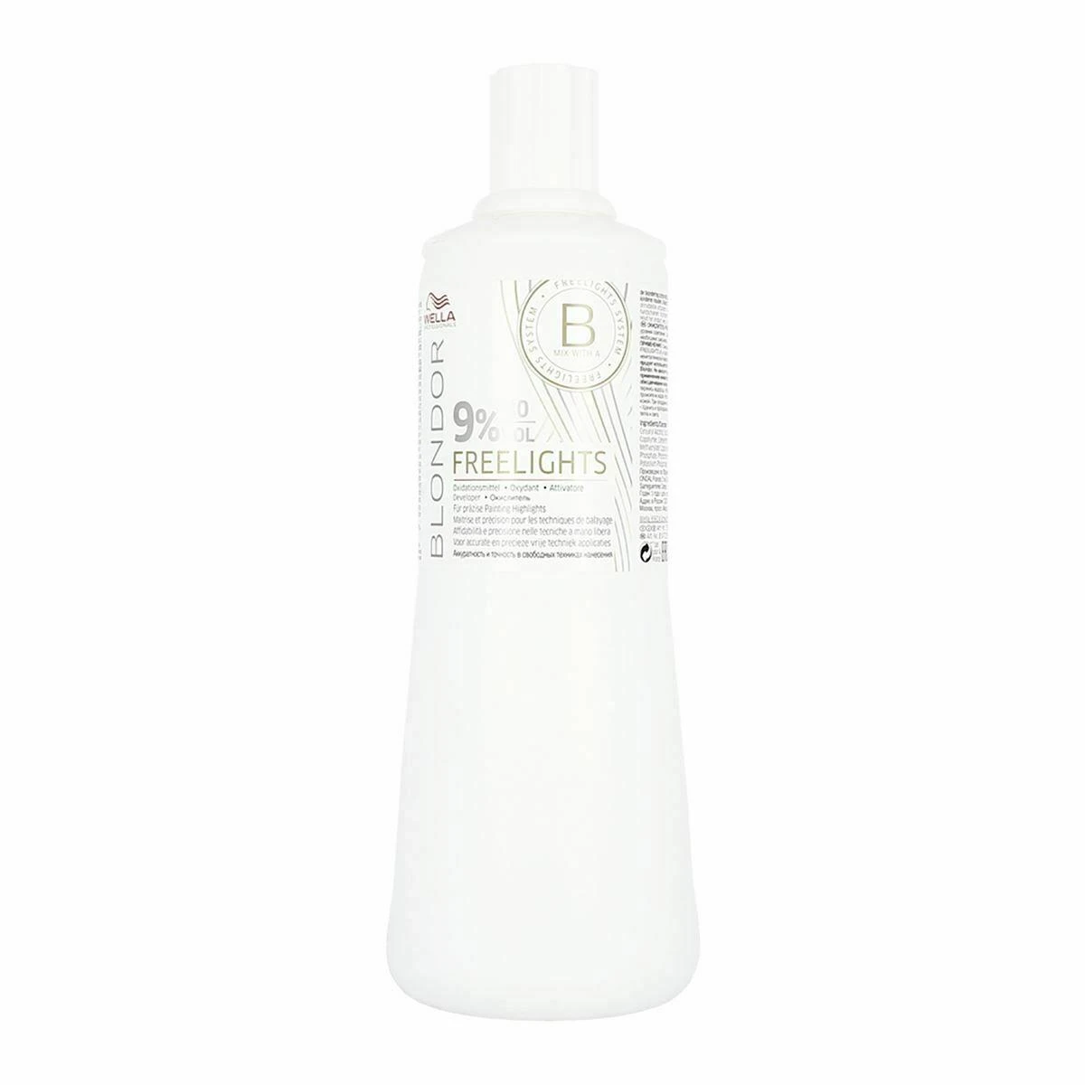 Oksidacinė emulsija Wella Blondor Freelights 9% 1000 ml