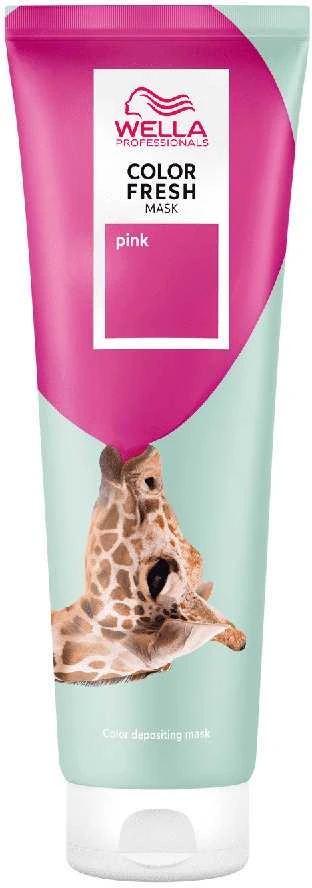Kaukė suteikianti atspalvį plaukams Wella Color Fresh Mask 150 ml - Rožinė