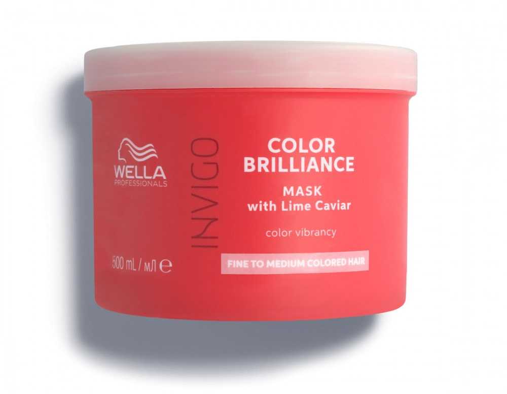 Wella Invigo Color Brilliance kaukė ploniems ir normaliems plaukams stiprinanti spalva 500ml