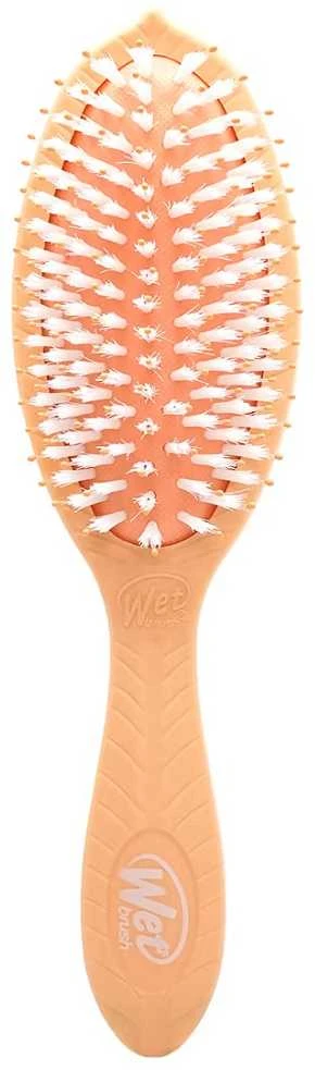 WET BRUSH WETBRUSH GO Žalias™ TREATMENT & SHINE plaukų šepetys su šerno šereliais ir natūraliais aliejais, oranžinis