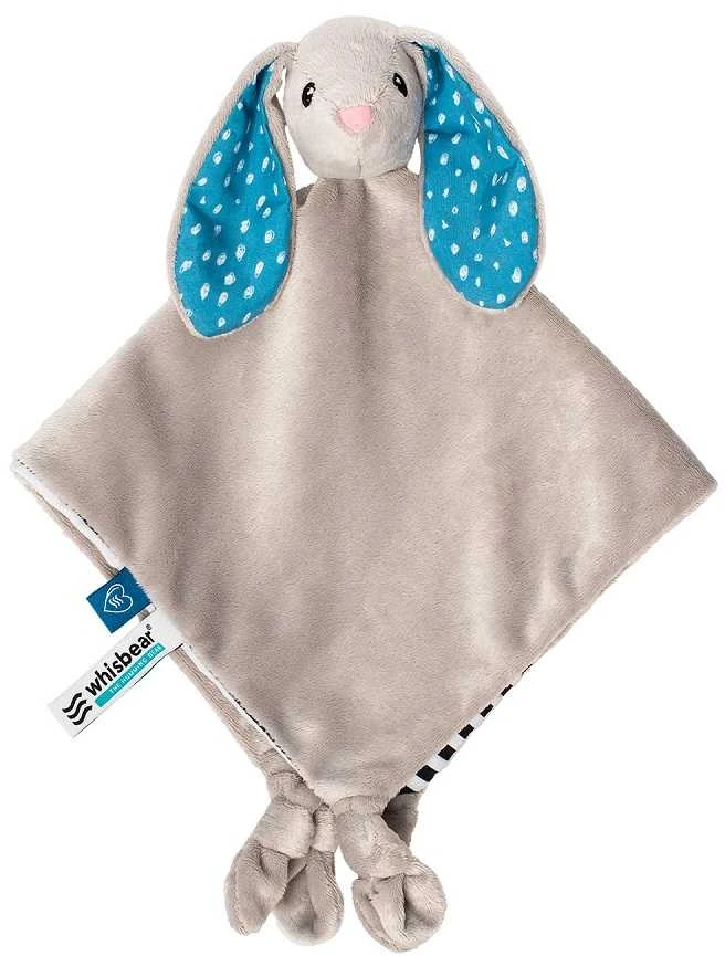 Whisbear DouDou antklodė Cuddly Bunny pilka
