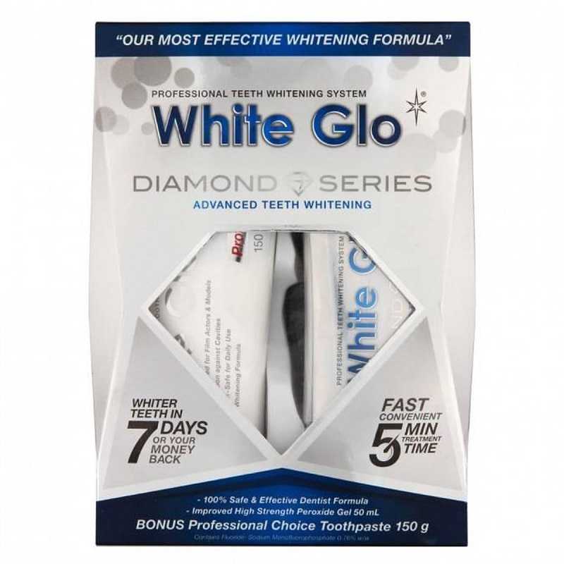 White Glo Baltas GLO DIAMOND SERIES dantų balinimo sistema