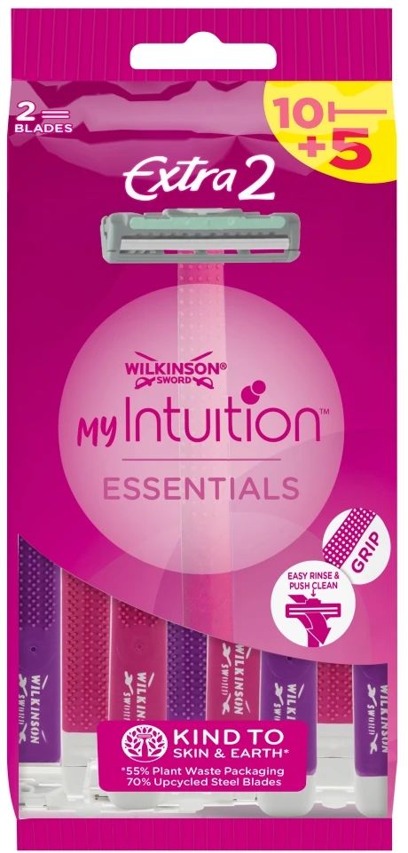 Vienkartiniai skustuvai moterims Wilkinson My Intuition Extra2 Essentials 15vnt