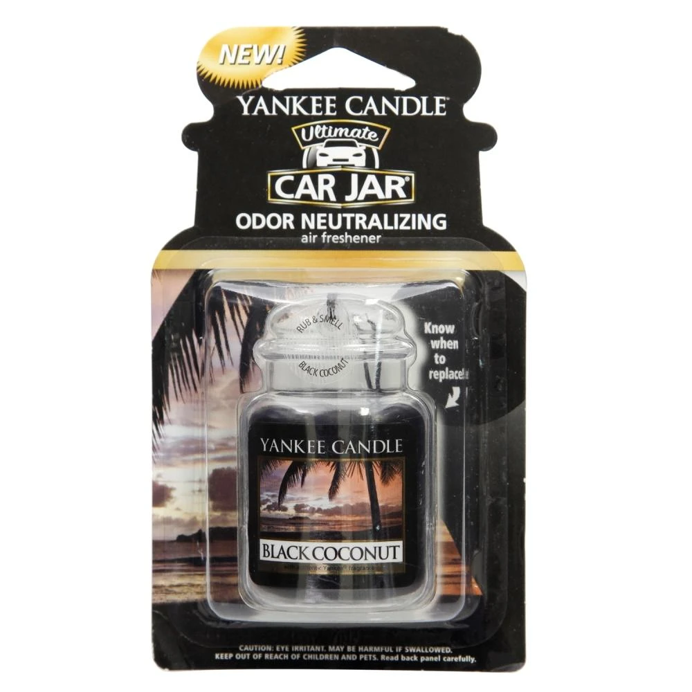 Yankee Candle Car Jar Black Coconut kvapukas automobiliui