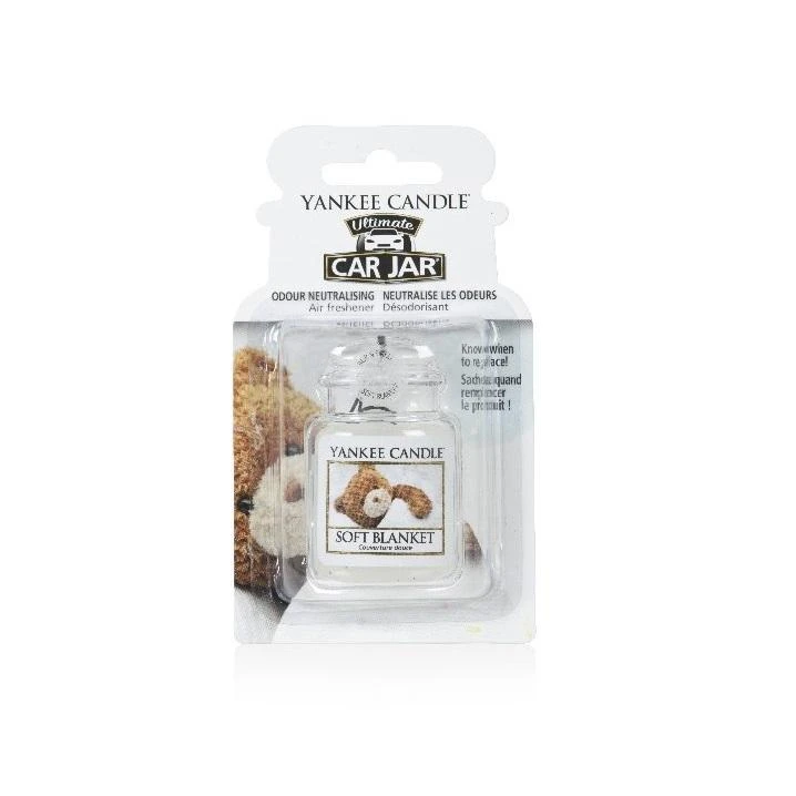 Yankee Candle Soft Blanket automobilių kvapiklis pakuotėje
