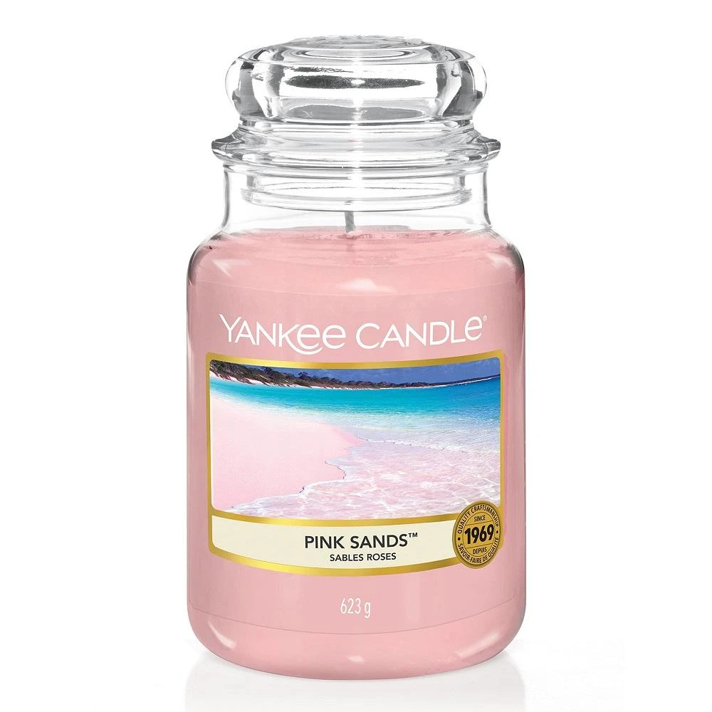 Yankee Candle Large Jar didelė kvapioji žvakė Rožinė Sands 623g