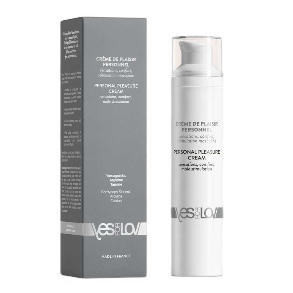 Yes For Lov Yesforlov Stimuliuojantis kremas vyrams (Personal Pleasure Kreminis) 50 ml