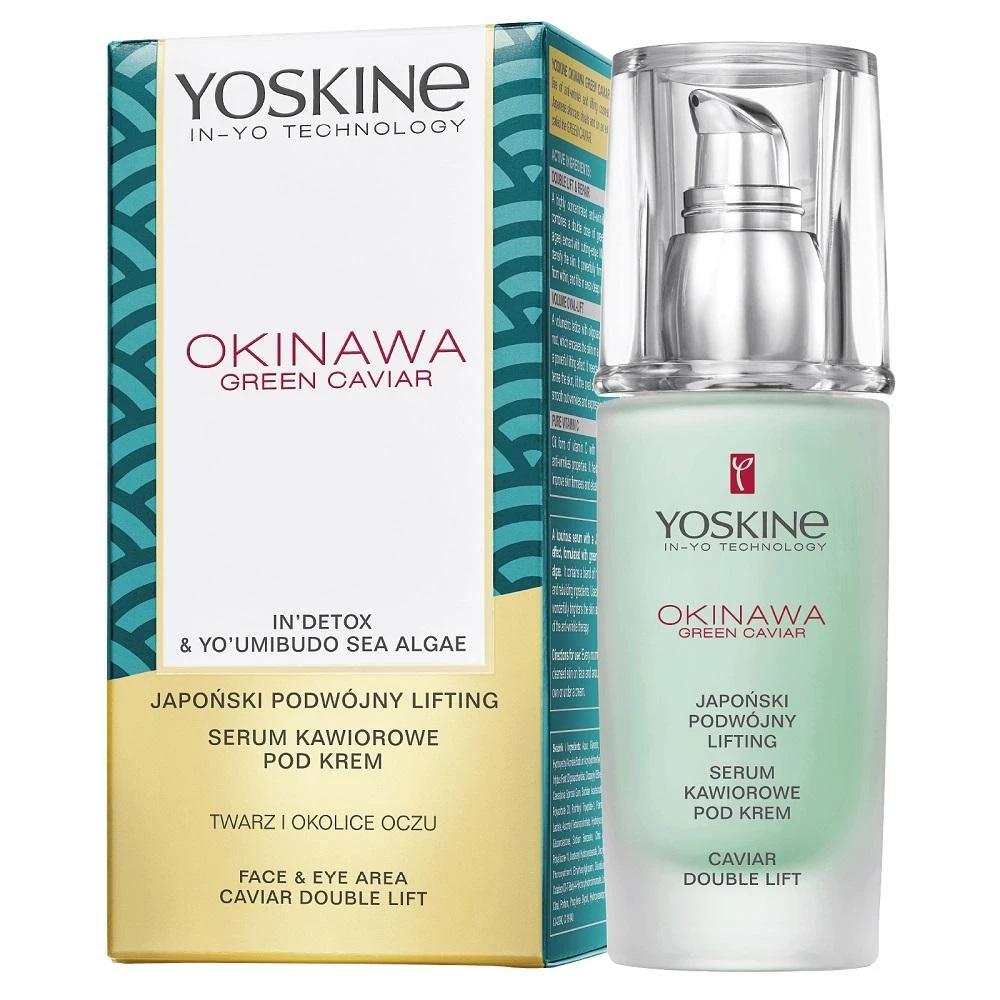 Yoskine Okinawa Žalias Caviar Uplifting Serum veido serumas, 30 ml