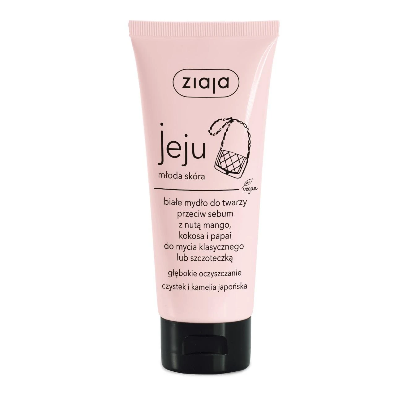 Ziaja Jeju Baltas Face Soap Cleansing Gel moterims, 75 ml
