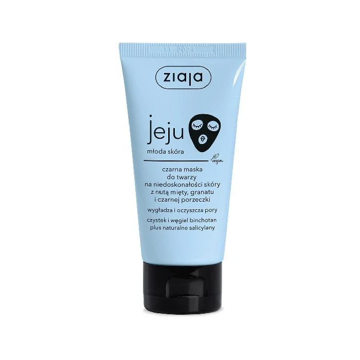 Ziaja Jeju Juodas Face Mask Face Mask moterims, 50 ml