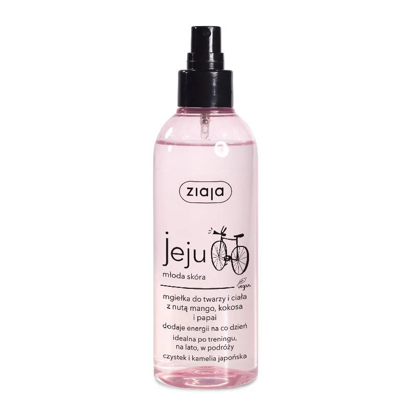 Ziaja Jeju Body and Face Mist Body Vanduo moterims, 200 ml