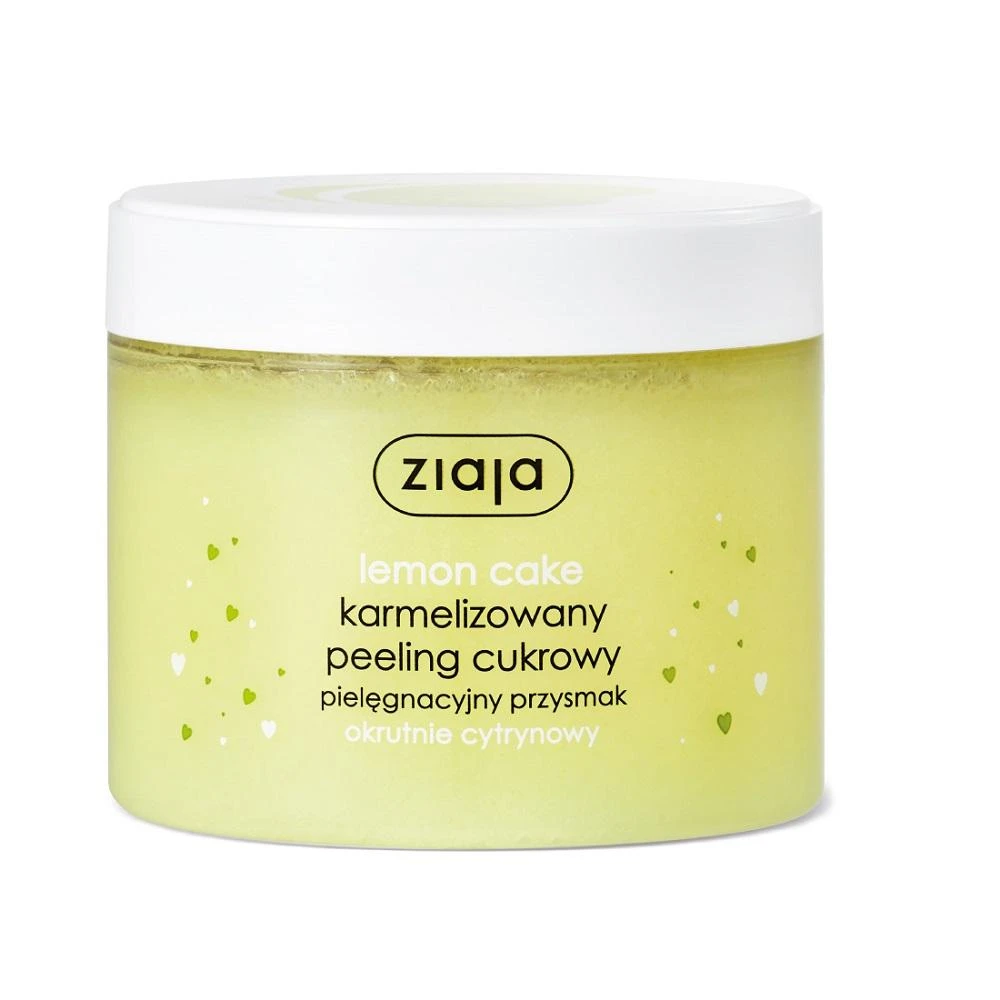 Ziaja Lemon Cake Sugar Body Scrub Body Peeling moterims, 300 ml