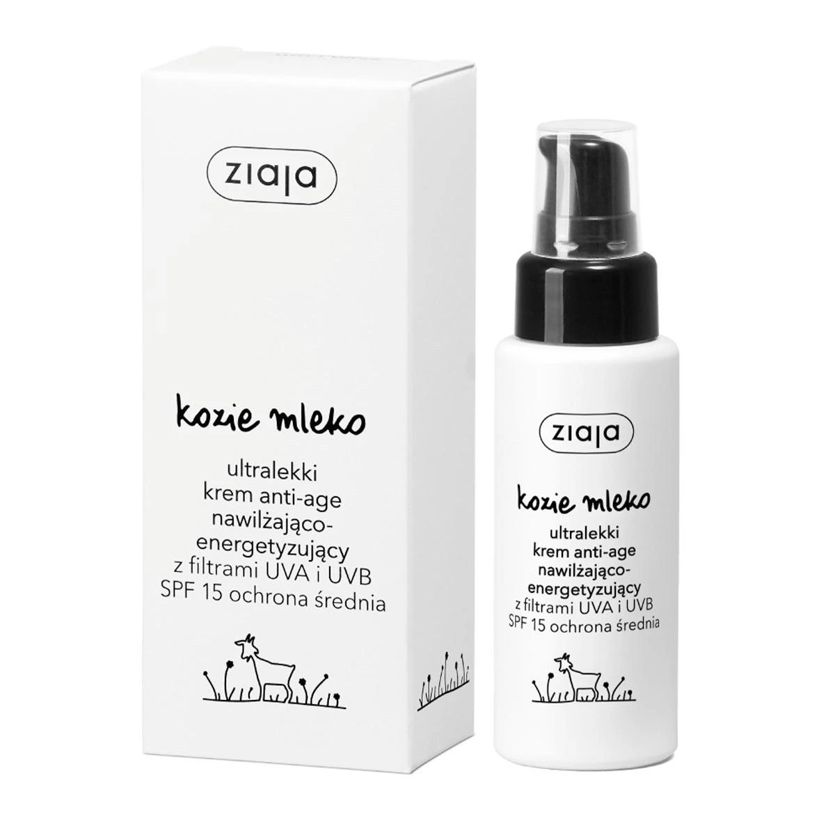 Ziaja Goat´s Milk Ultralight Face Kreminis Day Kreminis moterims, 50 ml