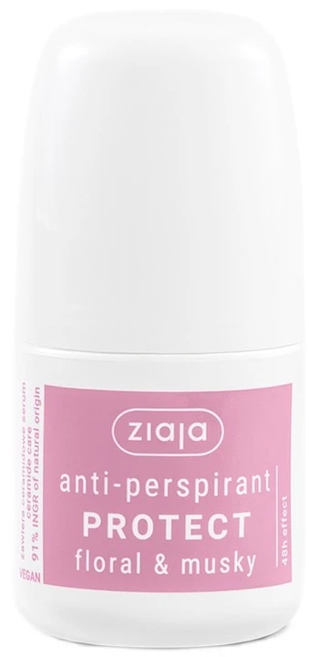 Ziaja Protect gėlių ir muskuso kvapo antiperspirantas su kvapu, 60 ml