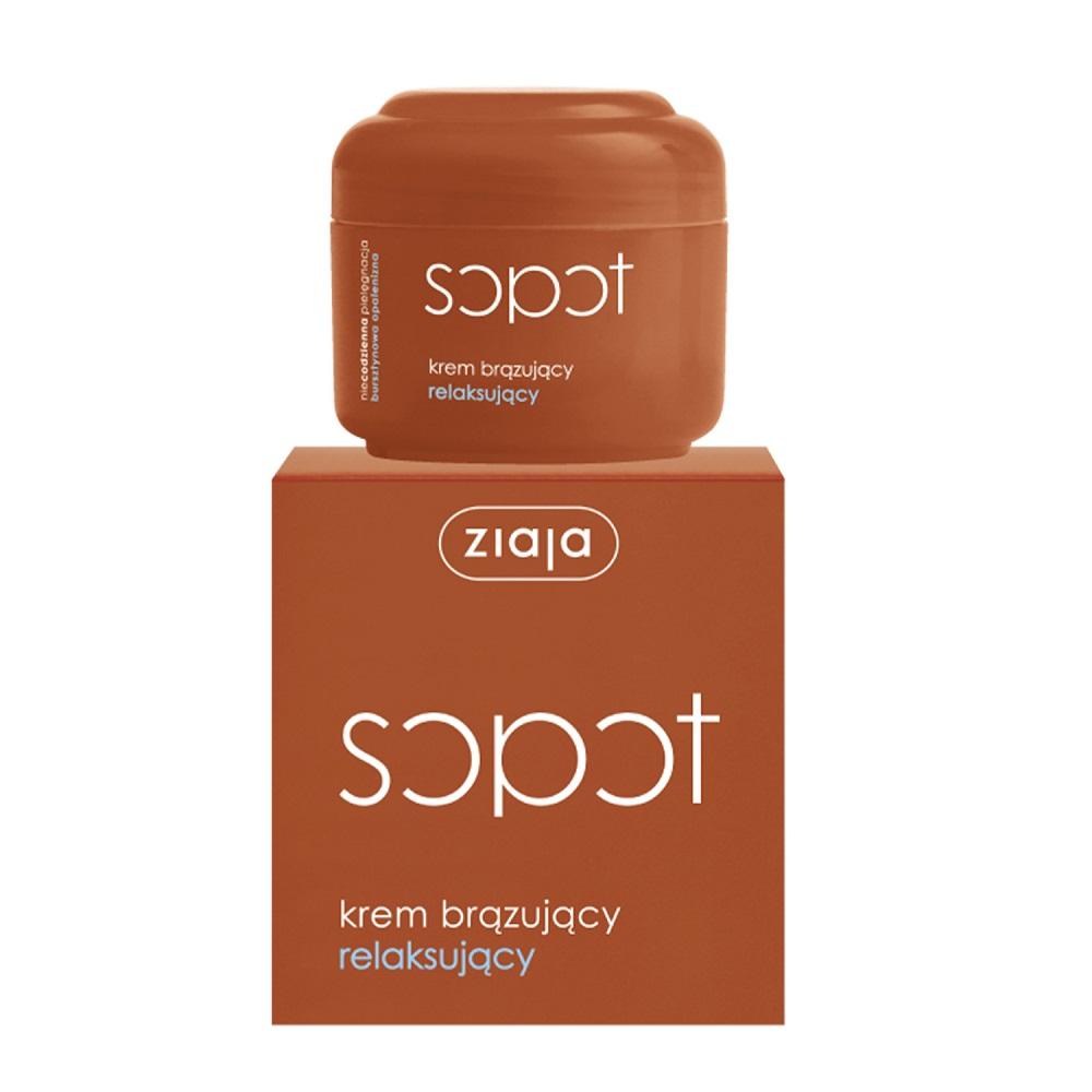 Ziaja Sopot Bronzing Face Atpalaiduojantis savaiminio įdegio veido kremas, 50 ml