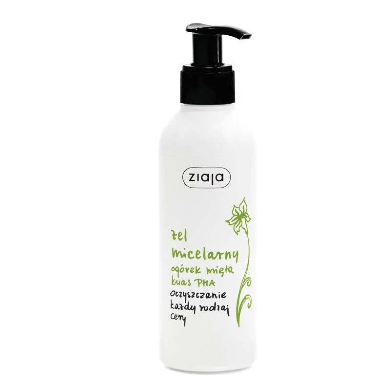 Ziaja Cucumber Mint Micellar Cleansing Gel moterims, 200 ml