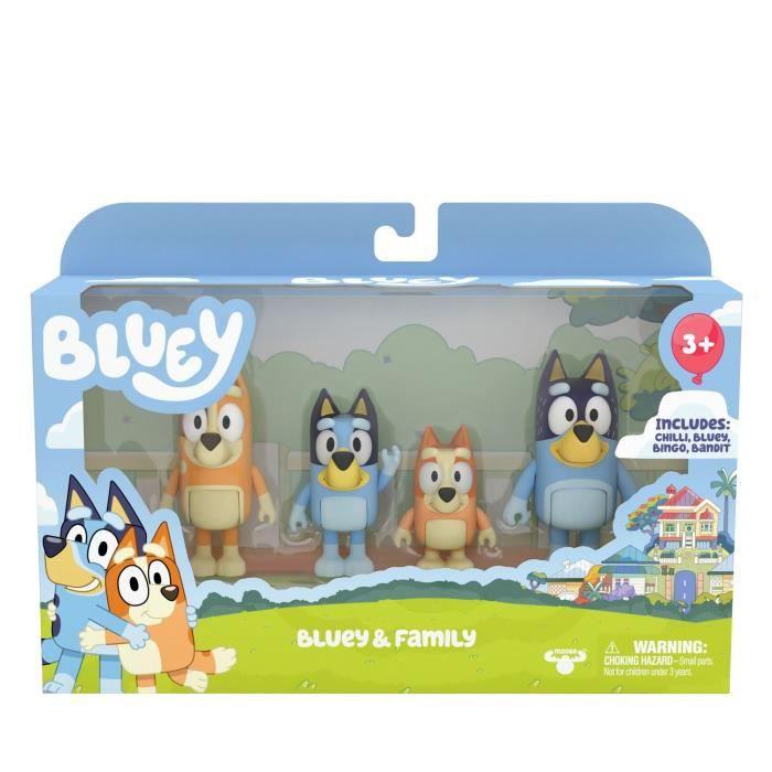 TM Toys Figūrėlių rinkinys Bluey šeima 4 vnt