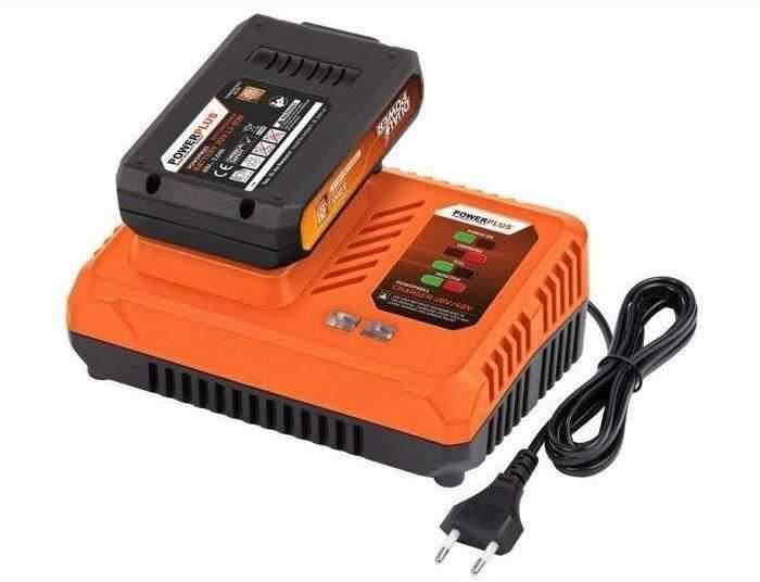 POWERPLUS Akumuliatorius 20V 2AH Dual Power Powdp9021 – tik dvigubos galios 20V įrankiams