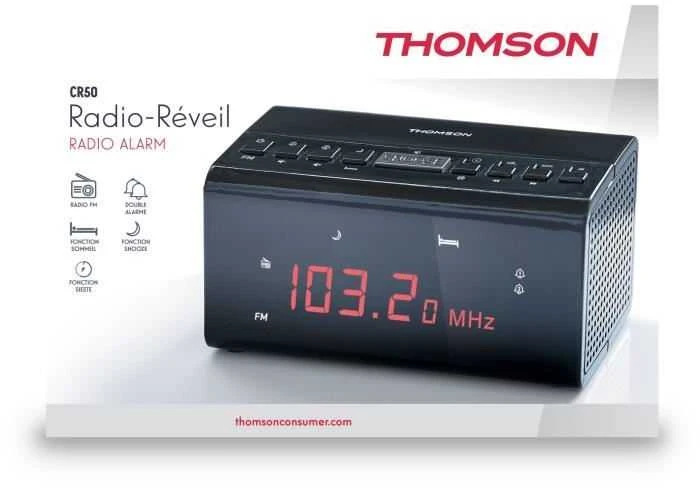 THOMSON CR50 Radijo žadintuvas su skaitmeniniu FM imtuvu