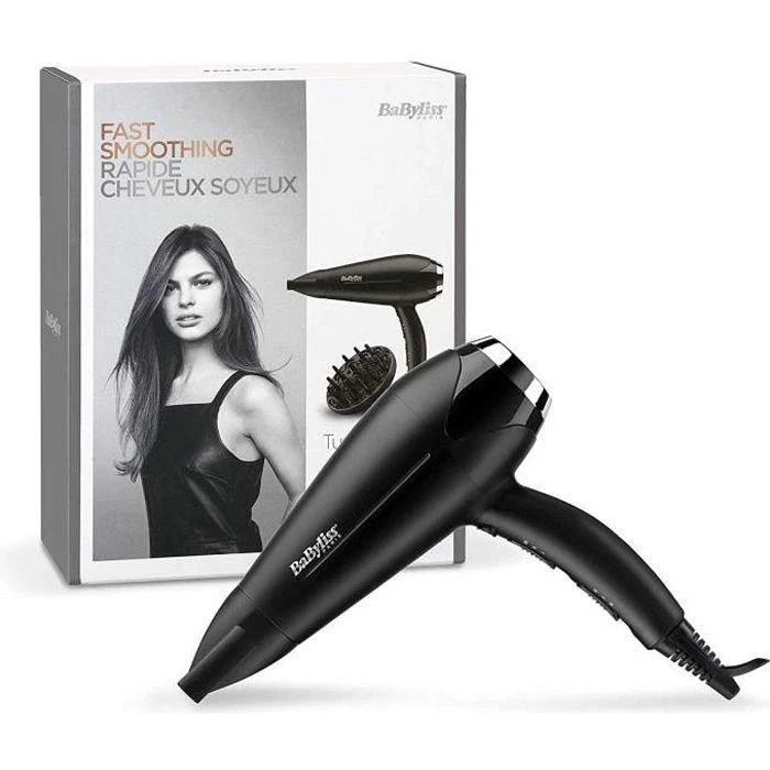 BaByliss D572DE plaukų džiovintuvas Juoda 2200 W