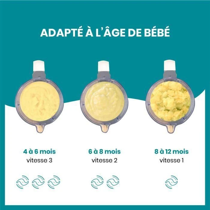 Daugiafunkcis virtuvės kombainas Babymoov Nutribaby(+) 6-in-1 (pilkas)